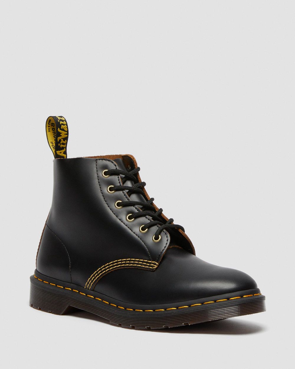 Dr Martens 101 Vintage Smooth Kožené Členkové Topánky Damske ( Čierne ) SK 657-MFBPEN